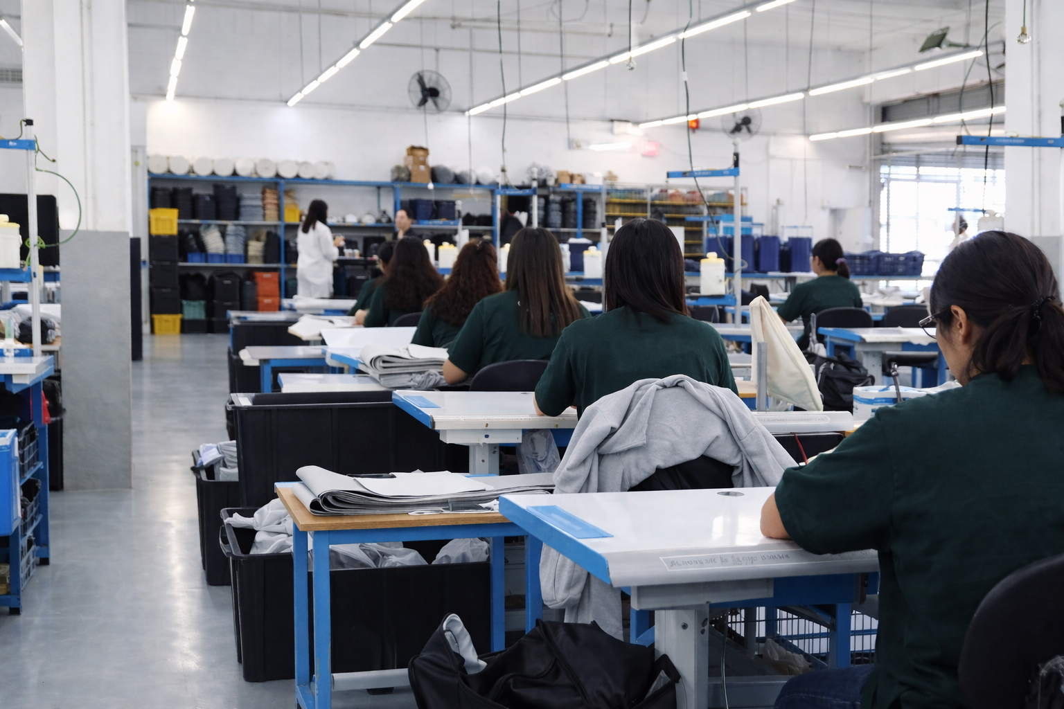 Interior da fábrica Conecta Bags